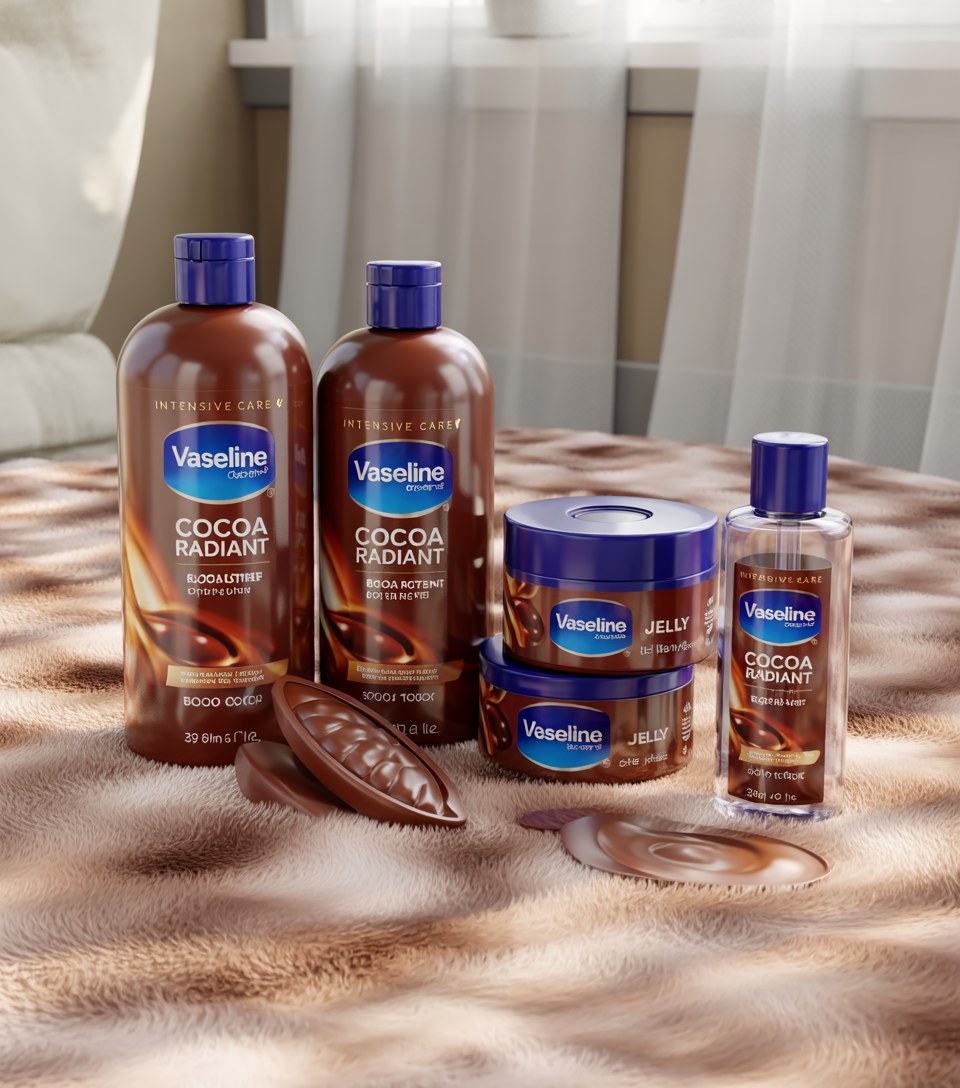 Vaseline Cocoa Radiant Body Lotion Collection for Intensive Skin Care