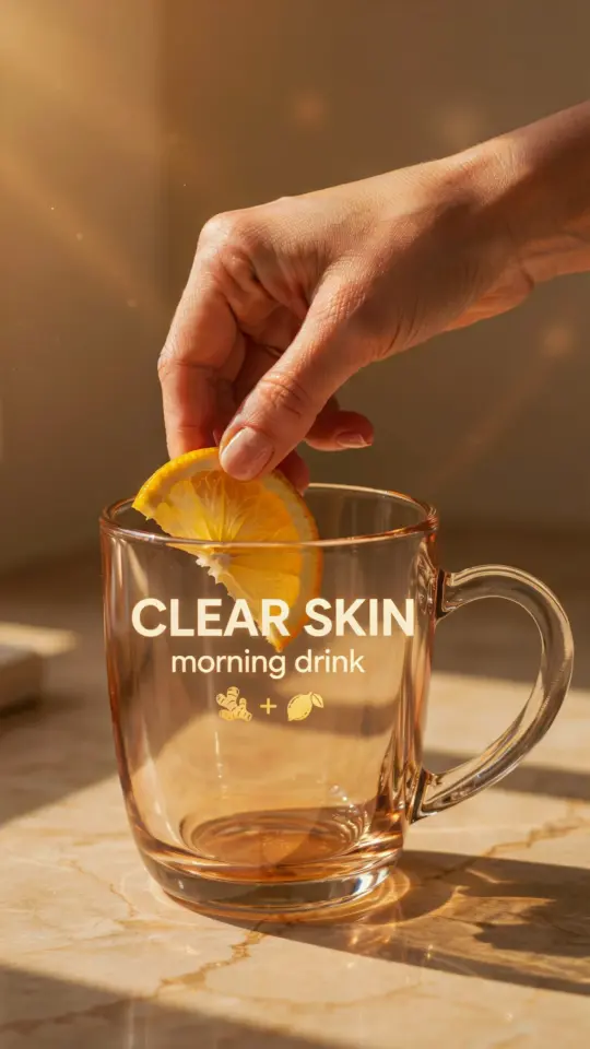 Morning Skincare Drink | Ginger Turmeric Lemon Juice for Glowing Skin | Anti-Inflammatory Wellness Ritual