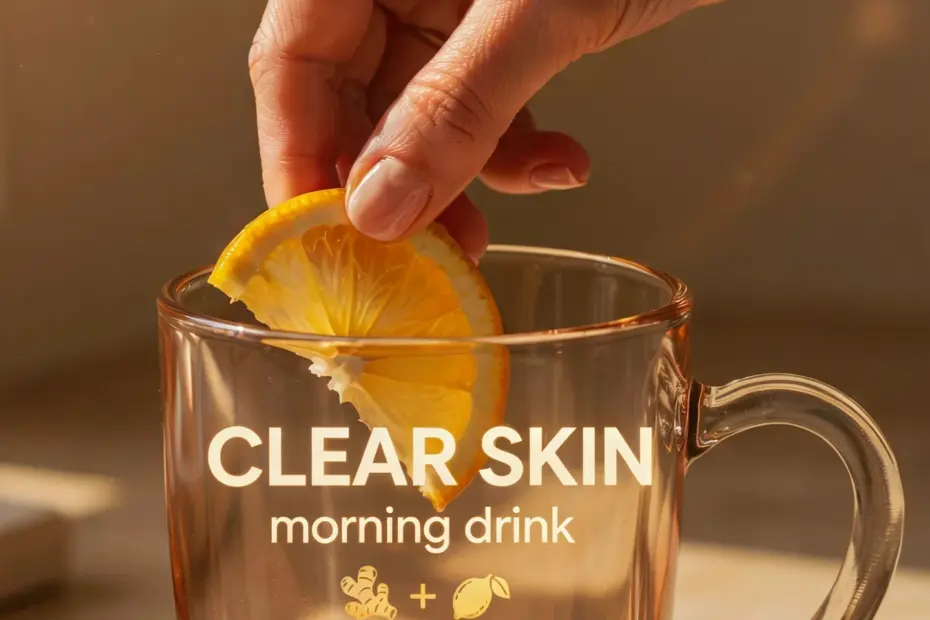 Morning Skincare Drink | Ginger Turmeric Lemon Juice for Glowing Skin | Anti-Inflammatory Wellness Ritual
