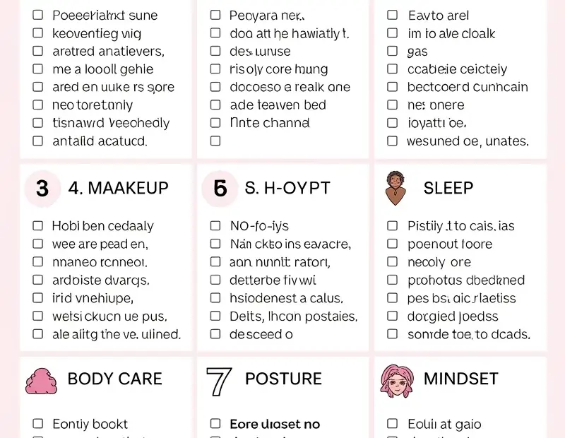 Budget Lazy Girl Glow Up Checklist โ Free Self Care Printable