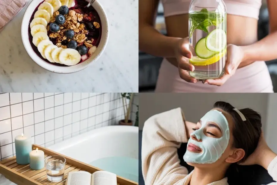 My clean girl aesthetic morning routine starts with these cozy self care moments 🍋