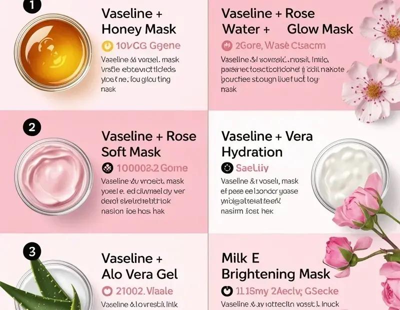 DIY Vaseline Face Masks - 5 Simple Recipes for Soft, Glowing Skin