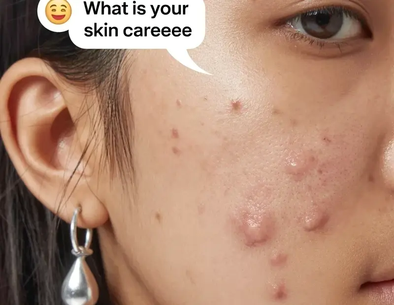 Acne Skincare Routine for Cheek & Forehead Blemishes | Real Selfie