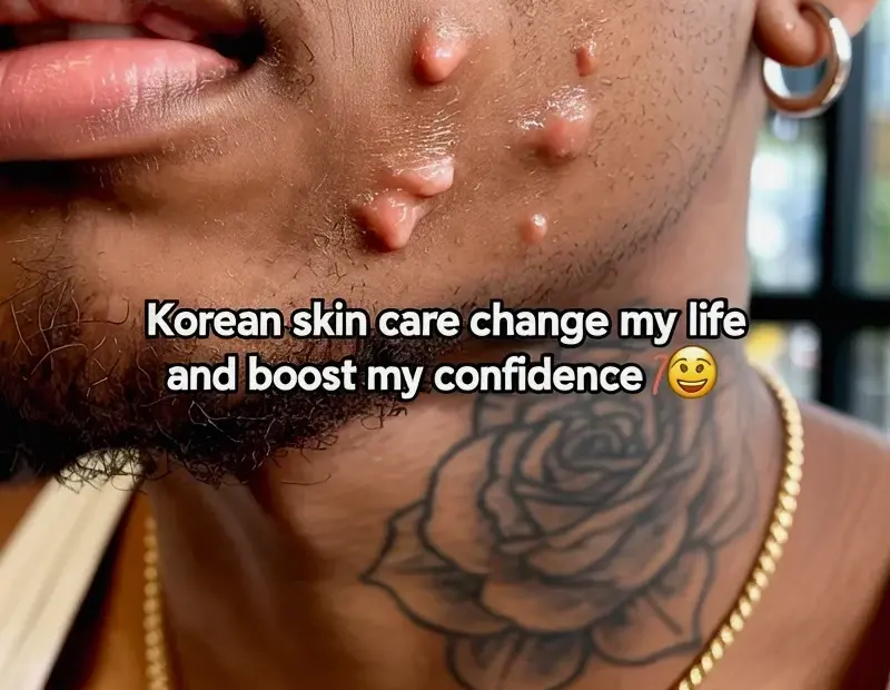 Acne on Black skin? Korean skincare routine for men that really works